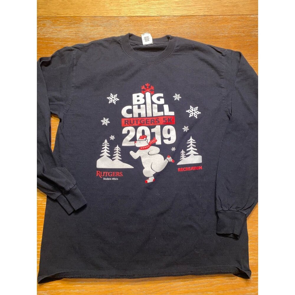 Rutgers Big Chill 5K 2019 Long Sleeve T-Shirt Black